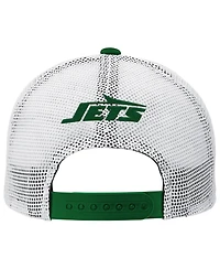 Outerstuff Big Boys and Girls Green New York Jets Core Lockup Trucker Adjustable Hat