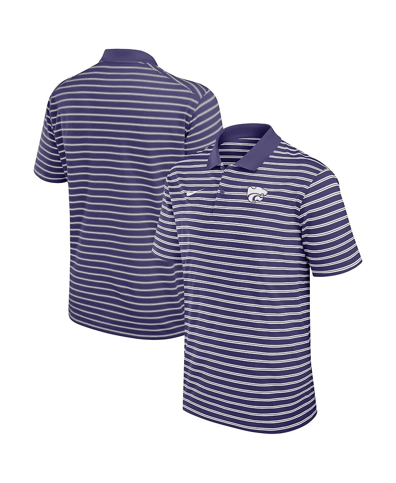 Nike Men's Purple Kansas State Wildcats Victory Stripe Performance Polo Shirt