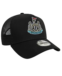 New Era Big Boys and Girls Black Newcastle United Core Trucker Adjustable Hat