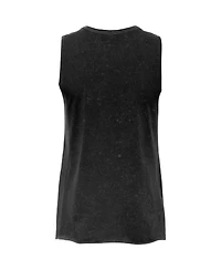 Sportiqe Women's Black Phoenix Mercury Rock Roll Collection Turner Mineral Wash Tank Top