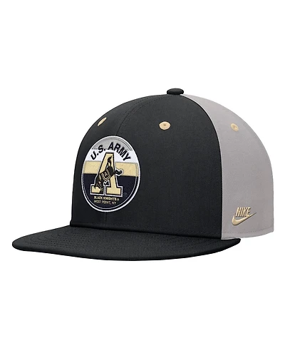 Nike Men's Black Army Black Knights Vintage Patch Snapback Hat