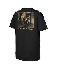 Outerstuff Big Boys and Girls Black Vegas Golden Knights Atmosphere T-Shirt