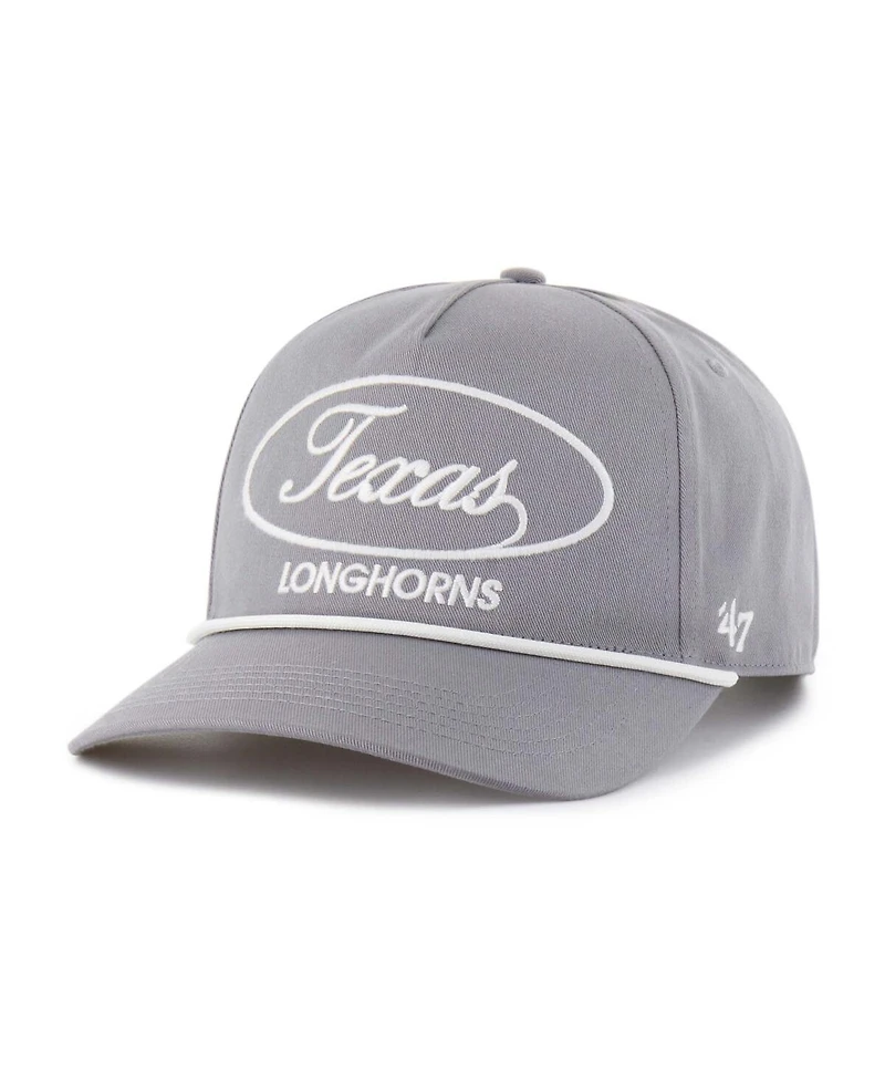 '47 Brand Men's Gray Texas Longhorns Contemporary Basics Foundational Rope Hitch Adjustable Hat