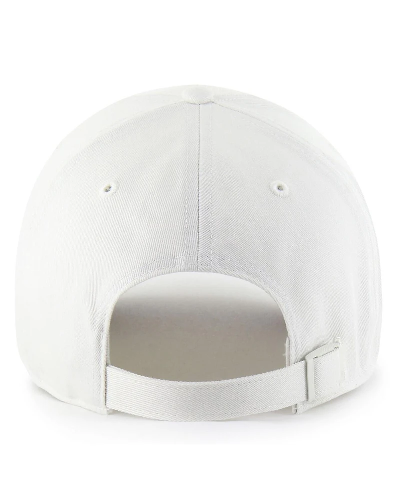 '47 Brand Men's White Clemson Tigers Contemporary Basics Foundation Clean Up Adjustable Hat