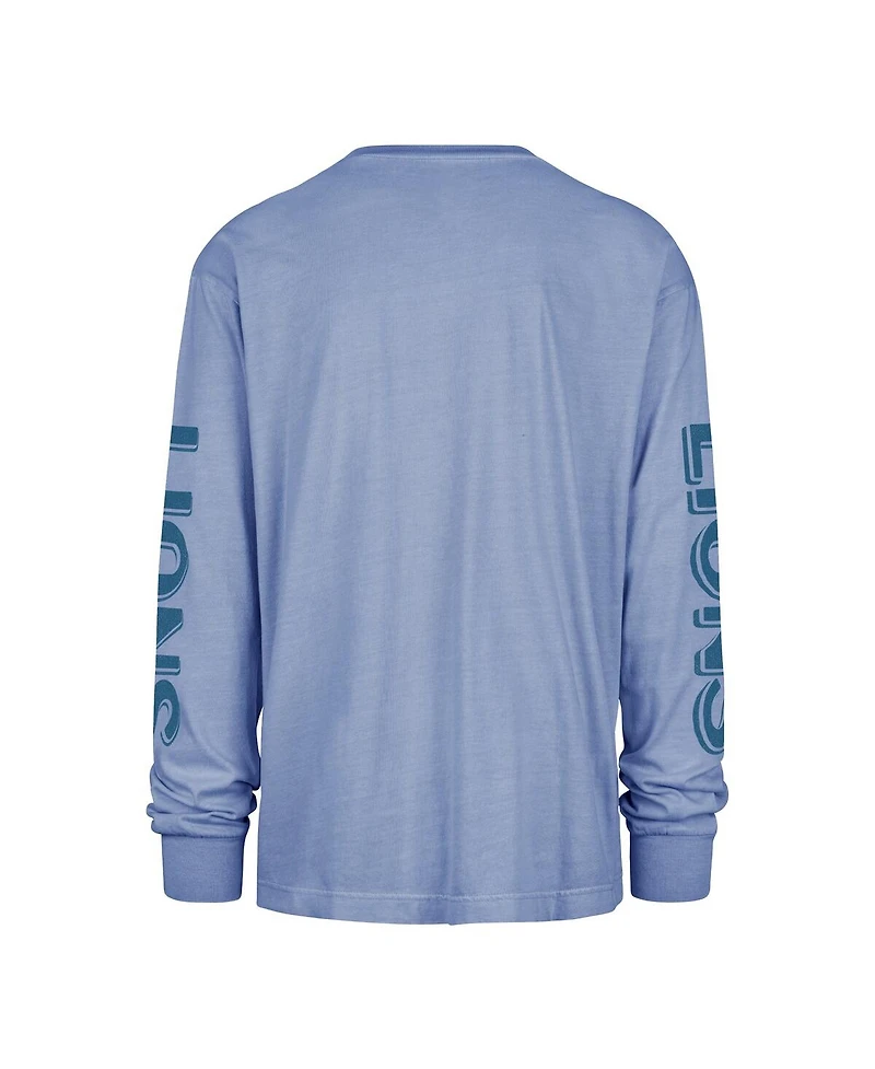'47 Brand Men's Blue Detroit Lions Cairn Ravine Foundation Long Sleeve T-Shirt