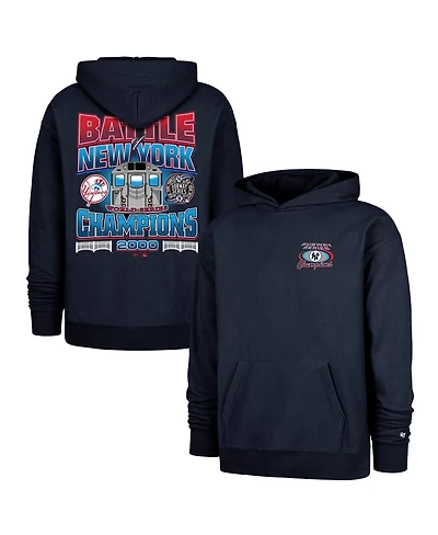 '47 Brand Men's Navy New York Yankees 2000 World Series Champions Showcase Backer Pullover Hoodie