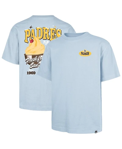 '47 Brand Men's Light Blue San Diego Padres Ice Cream Parlor Foundation T-Shirt