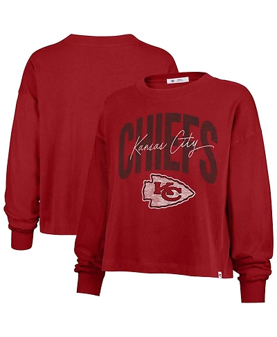 '47 Brand Women's Red Kansas City Chiefs Muse Sydney Long Sleeve T-Shirt