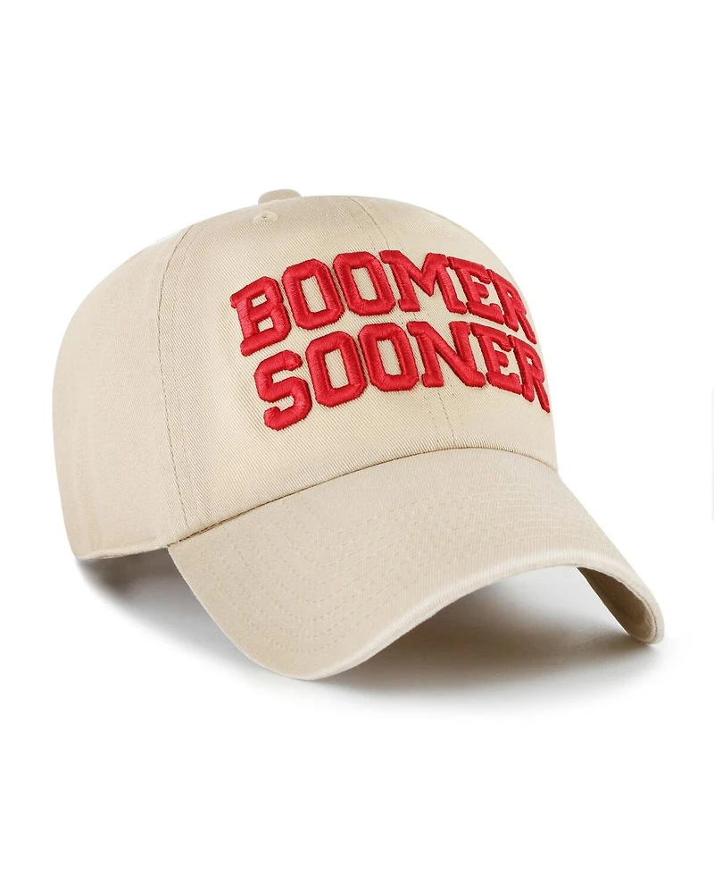 '47 Brand Men's Tan Oklahoma Sooners Clean Up Adjustable Hat