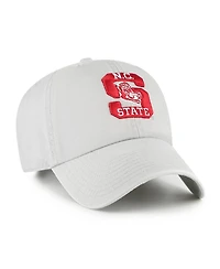 '47 Brand Men's Gray Nc State Wolfpack Vault Clean Up Adjustable Hat