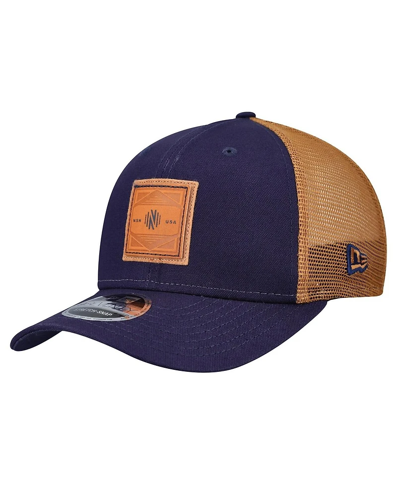 New Era Men's Navy Nashville Sc Debossed Logo 9SEVENTY Stretch Snap Adjustable Hat