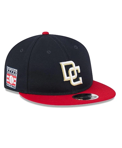 New Era Men's Navy/Red Washington Nationals Baseball Hall of Fame Retro Crown 9FIFTY Adjustable Hat