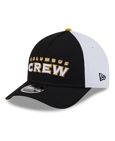 New Era Men's Black/White Columbus Crew 2025 Jersey Hook 9FORTY M-Crown Adjustable Hat