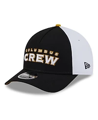 New Era Men's Black/White Columbus Crew 2025 Jersey Hook 9FORTY M-Crown Adjustable Hat