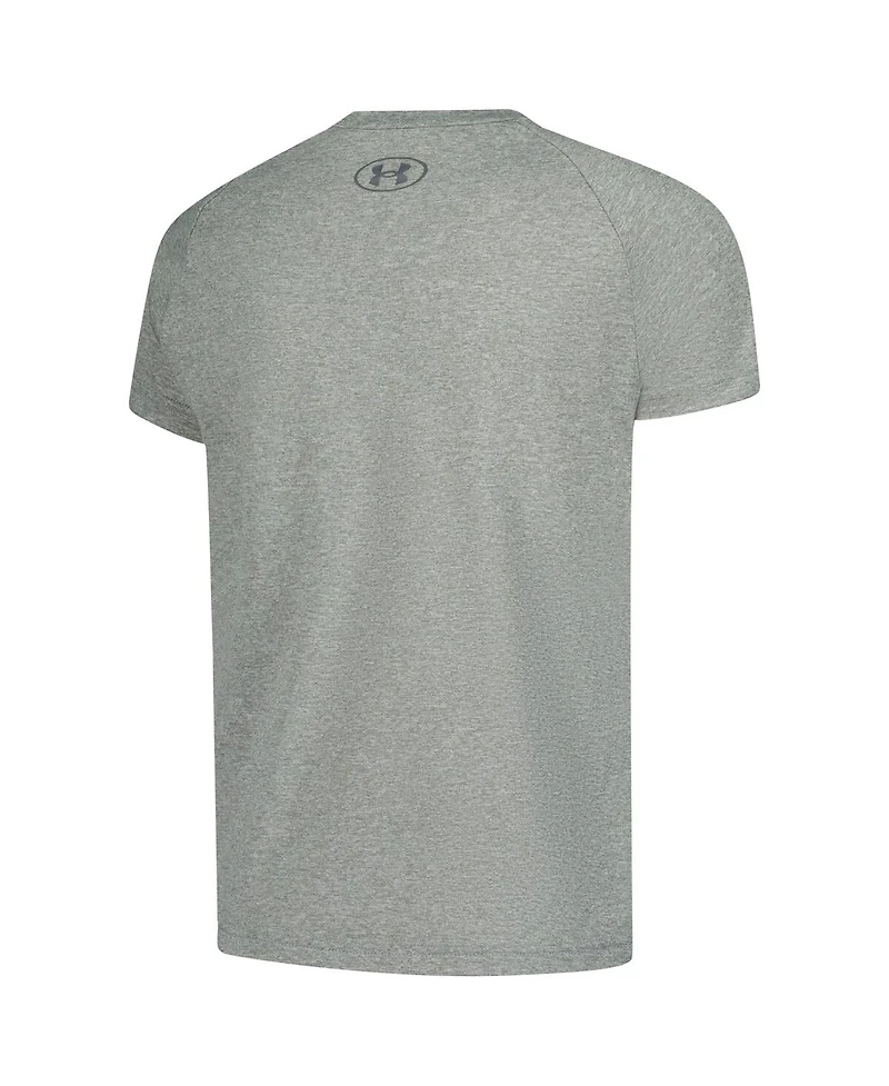 Under Armour Big Boys and Girls Heather Gray The Players Raglan Tech T-Shirt
