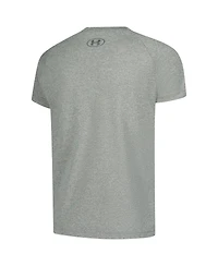 Under Armour Big Boys and Girls Heather Gray The Players Raglan Tech T-Shirt