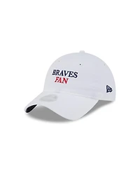 New Era Women's White Atlanta Braves Team Fan 9TWENTY Adjustable Hat