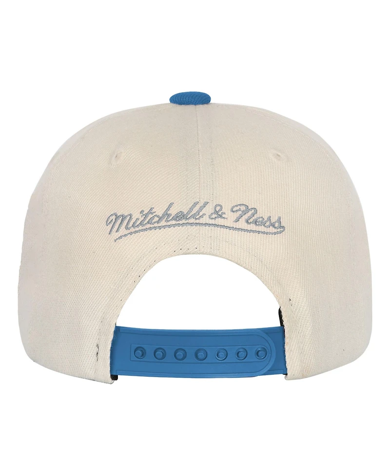 Mitchell & Ness Big Boys and Girls Cream/Blue Detroit Lions Across the Board Vintage Snapback Hat