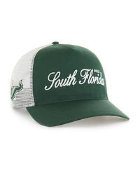 '47 Brand Men's and Women's Green South Florida Bulls Contemporary Basics Foundation Trucker Hitch Adjustable Hat