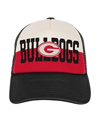 Outerstuff Men's Red/Cream Georgia Bulldogs Modern Fan Trucker Adjustable Hat