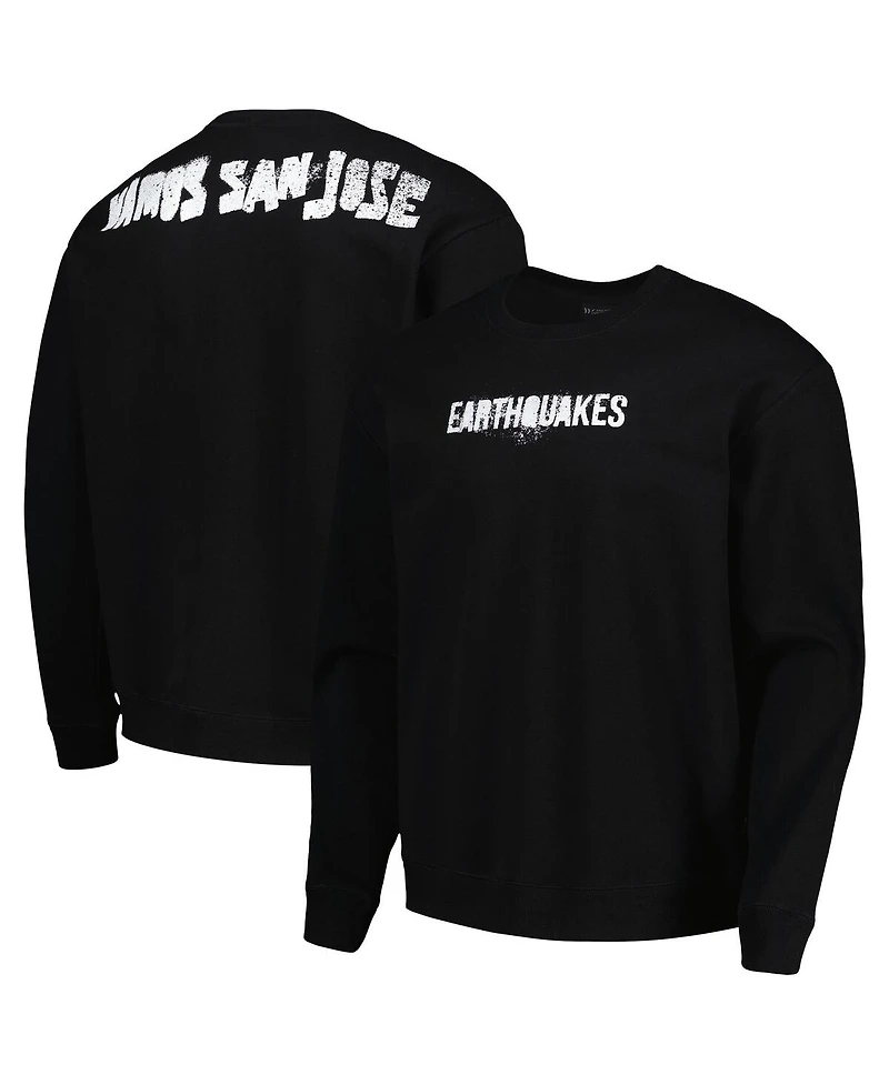 The Wild Collective Men's Black San Jose Earthquakes Pullover Sweatshirt