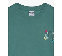 Champion Big Girls Pullover Crewneck Sweatshirt