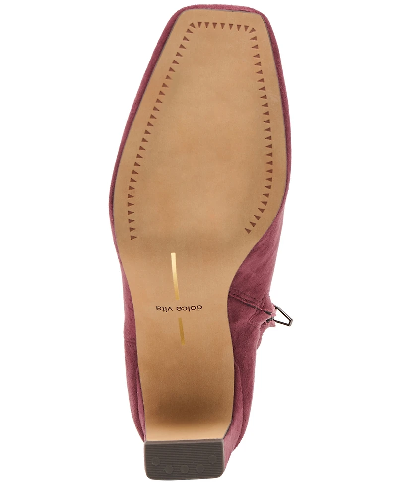 Dolce Vita Women's Roan Square-Toe Pull-On Stretch Dress Booties