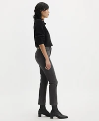 Levi's Women's Wedgie Straight-Leg High Rise Cropped Jeans