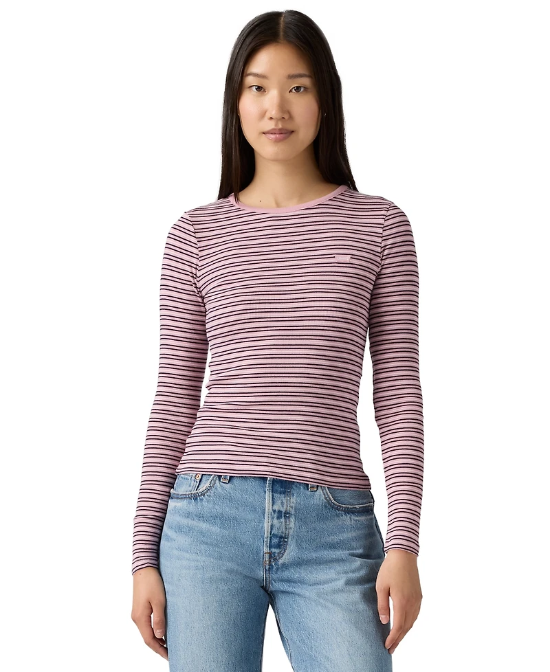Levi's Women's Hayes Clara Strip Long Sleeve Top