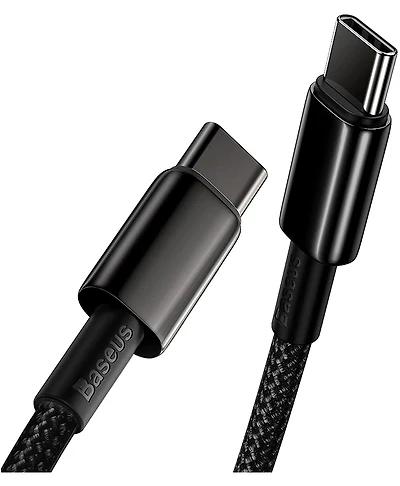Baseus Usb C Cable, 6.6ft 100W Fast Charging Usb C to Usb C Cable, Braided Usb Type C Charger Cable