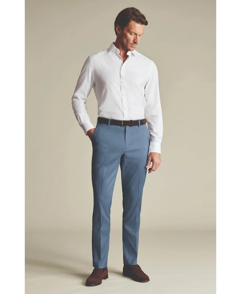 Charles Tyrwhitt Men's Smart Texture Pants