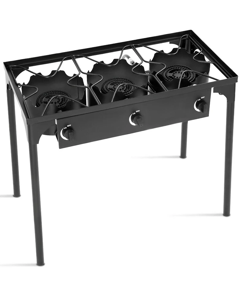 Portable Propane 225,000-btu 3 Burner Gas Cooker Outdoor Camp Stove Bbq