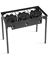 Portable Propane 225,000-btu 3 Burner Gas Cooker Outdoor Camp Stove Bbq