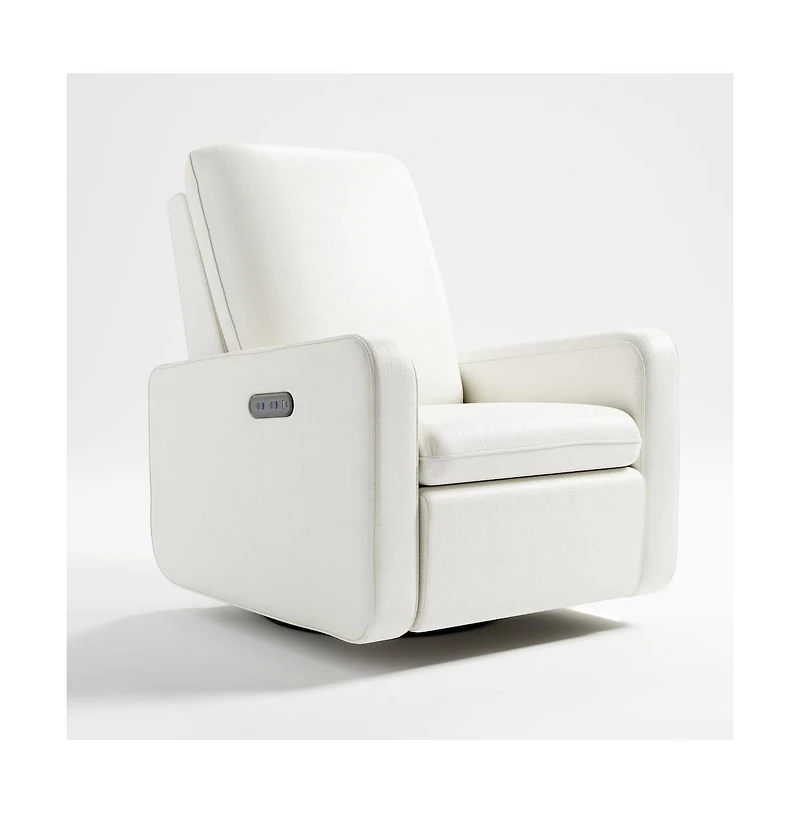 Graco Teddi Power Recliner Swivel Glider with Usb - Ivory Basketweave