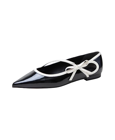 Linea Paolo Nuri | Patent Leather Asymetric Bow Skimmers