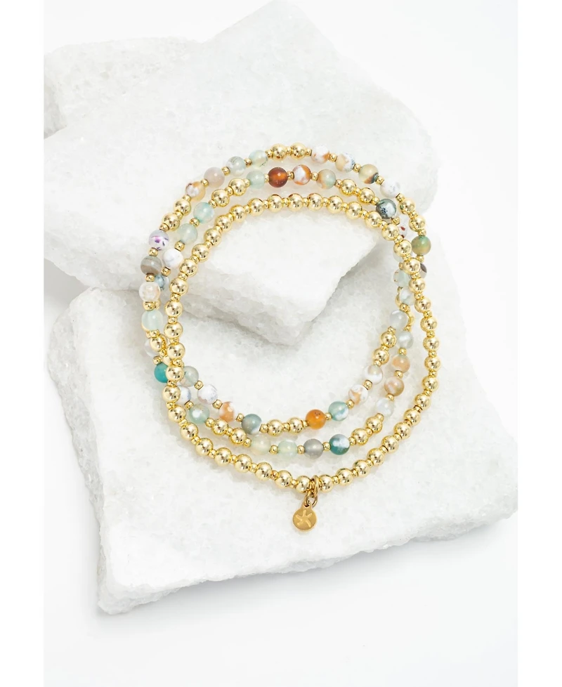 Starfish Project Light We Carry Bracelet Set in Agate