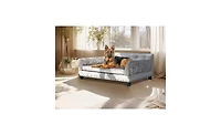Bingopaw Large Dog Cat Pet Elevated Raised Bed Sofa for All Breed Super Soft Mat Pad