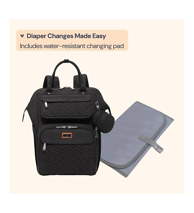 BabbleRoo Kids Diaper Bag Backpack Ultimate Versatile for Modern