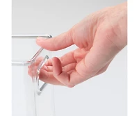 iDesign Set of 2 Pantry Storage Bins with Handles - Clear