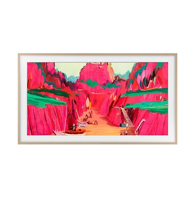 Samsung 85" The Frame Customizable Bezel VGSCFF85TKBZA - Modern Teak