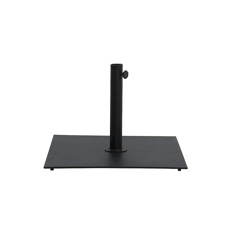 Meridian Furniture Belize Matte Black Steel Patio Umbrella Base