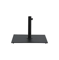 Meridian Furniture Belize Matte Black Steel Patio Umbrella Base