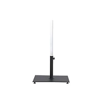 Meridian Furniture Amalfi Black With Cream Piping / Matte Black Metal Patio Umbrella with Base Sets