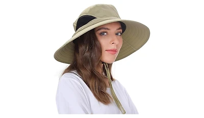 Multijoy Wide Brim Sun Hat, Upf 50+ Uv Protection Waterproof Packable Bucket Hat for Men & Women, Outdoor Fishing Hiking Beach
