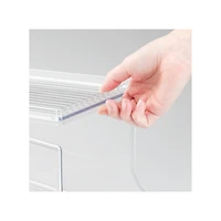iDesign Soda Can Organizer with Lid for Pantry - Set of - Clear