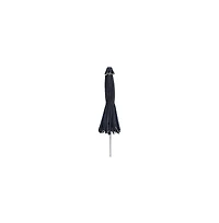 Meridian Furniture Amalfi Black With Cream Piping Fabric Patio Umbrellas