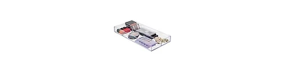 iDesign 4-Section Stackable Makeup Drawer Organizer - Clear