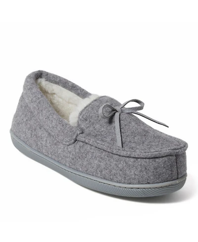 Dearfoams Women's Hayes Soft Knit Moccasin House Shoe Slipper
