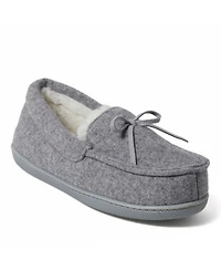 Dearfoams Women's Hayes Soft Knit Moccasin House Shoe Slipper