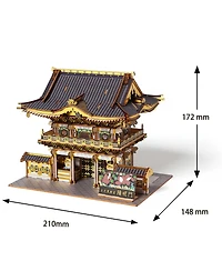 Flash Popup 3D Diy Puzzle: Nikko Toshogu Shrine: Yomeimon Gate Color